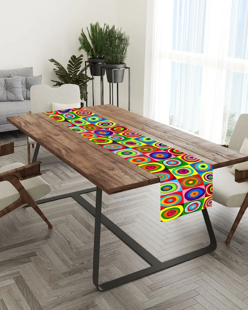 Polyester Stylish Canvas Digital Printed Table Runner