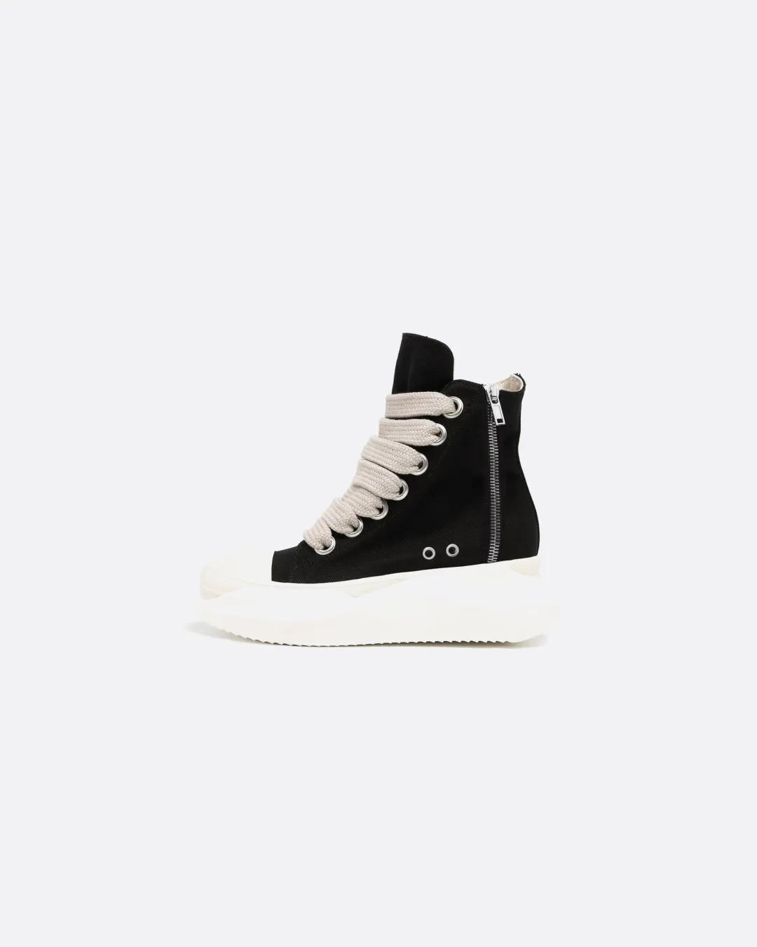 Rick Owens Jumbo Lace Abstract High 'Black' Sneakers