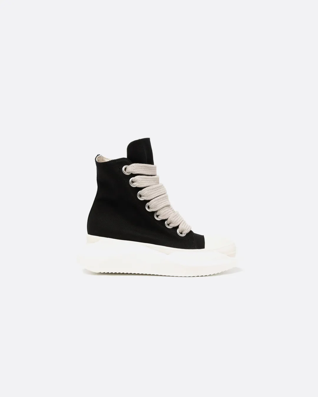 Rick Owens Jumbo Lace Abstract High 'Black' Sneakers