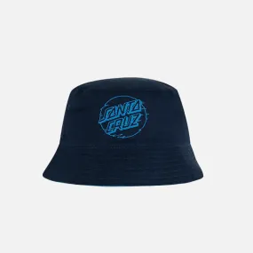 Santa Cruz Youth Vivid Dot Mono Bucket Hat - Navy