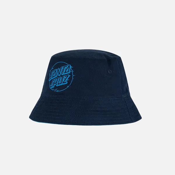 Santa Cruz Youth Vivid Dot Mono Bucket Hat - Navy