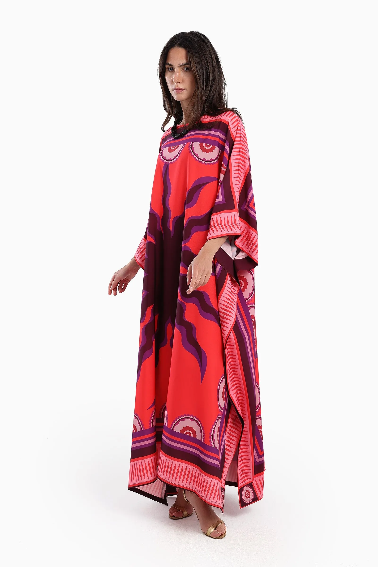 Sun Printed Abaya