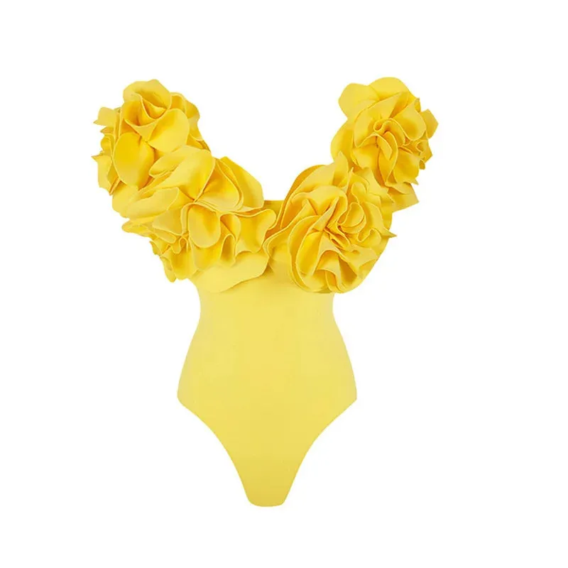 TEEK - 3D Flower Swimsuit Swimwear