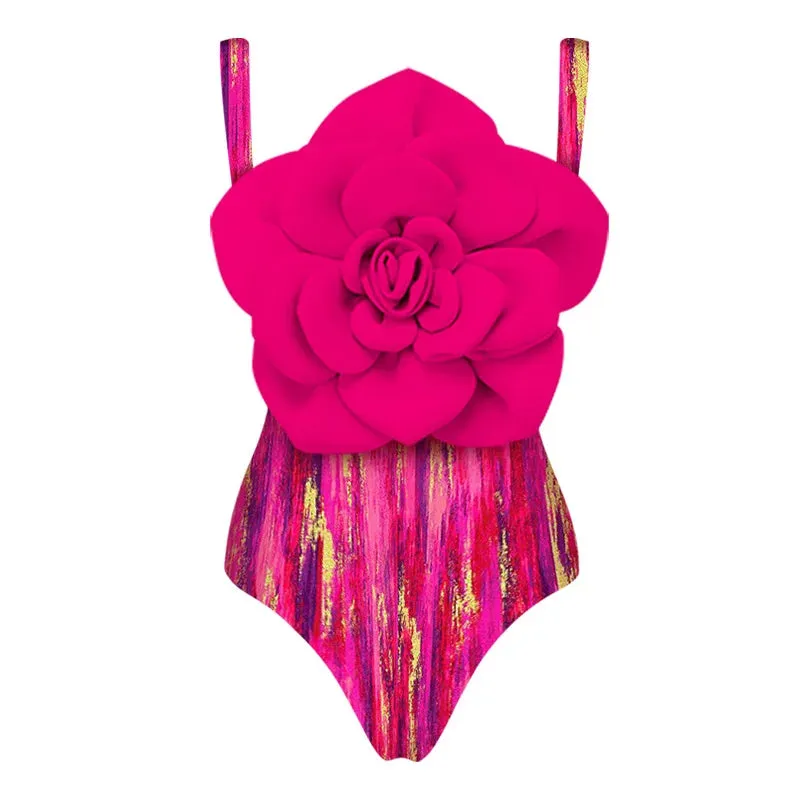 TEEK - 3D Flower Swimsuit Swimwear