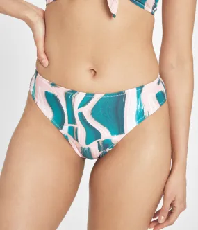 The Swim High Waist Bikini Bottom: Paint Brush