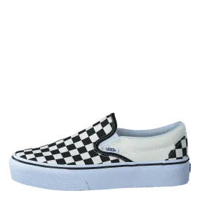 Ua Classic Slip-on Platform Black And White Checker/white