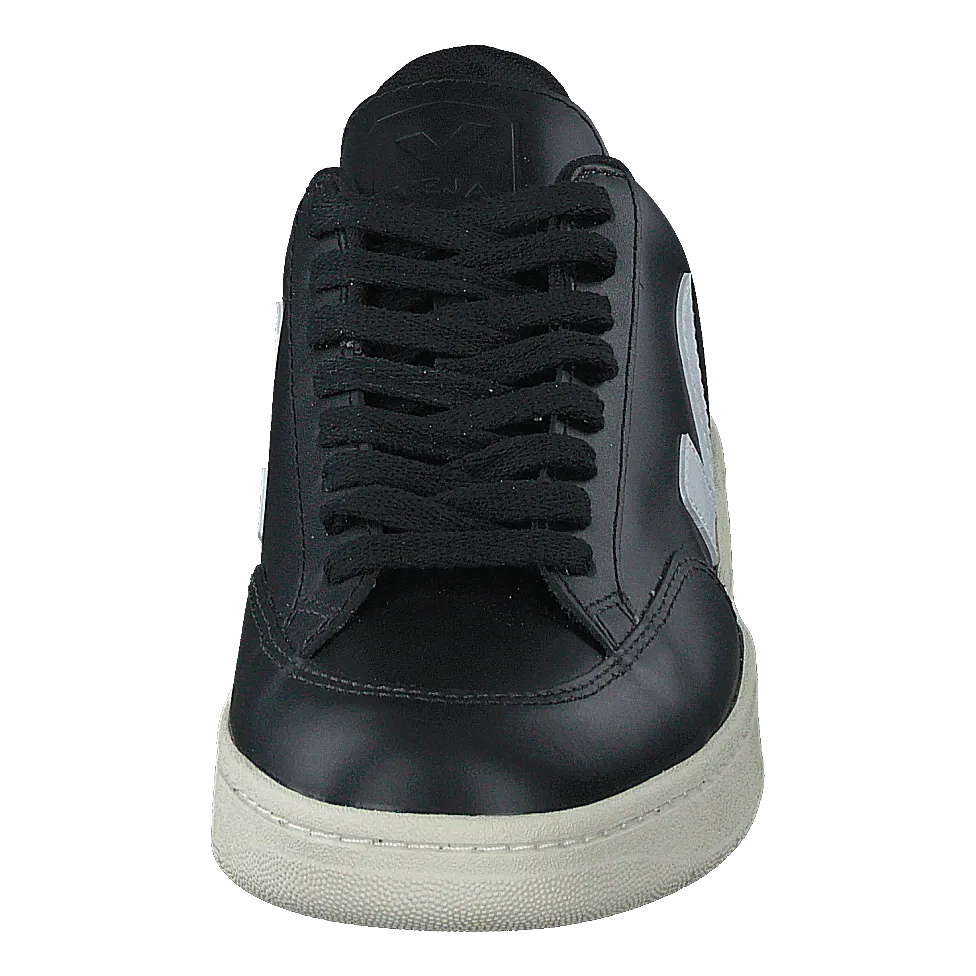 V-12 Leather Black_white Black White