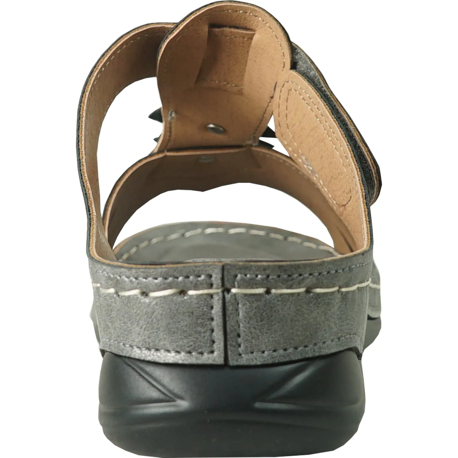 VANGELO Women Sandal CATHY-3 Wedge Sandal Pewter