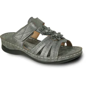 VANGELO Women Sandal CATHY-3 Wedge Sandal Pewter