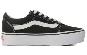 VANS WOMEN'S WARD PLATFORM BLACK/WHITE SHOES