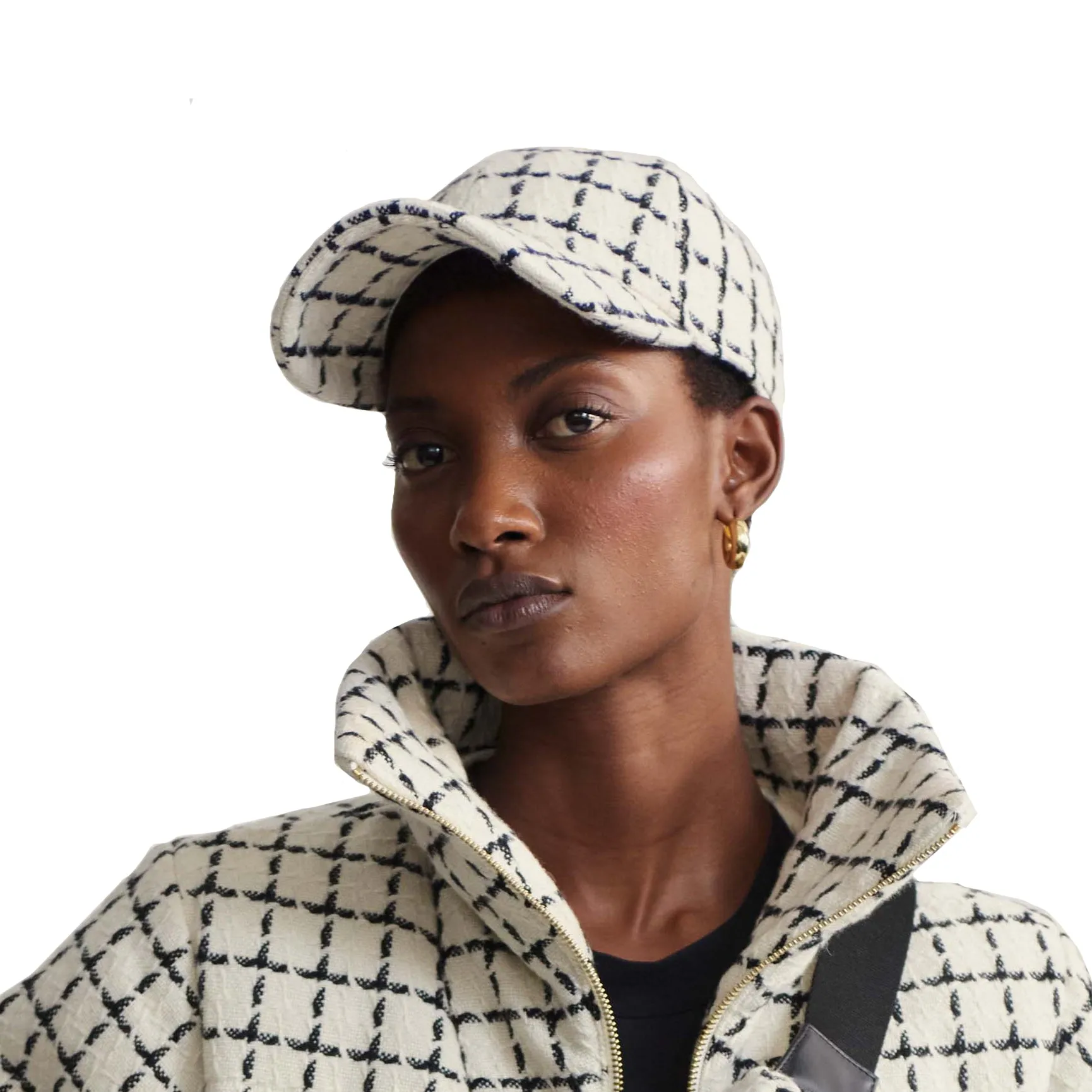 Varley Elvin Mono Check Womens Hat