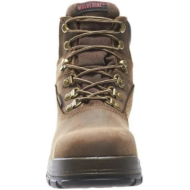 Wolverine Men's Cabor EPX 6" Comp Toe WP Work Boot - Brown - W10314