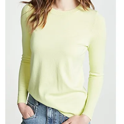 Women's 525 America | Crew Neck Lightweight Sweater | Citrus Green