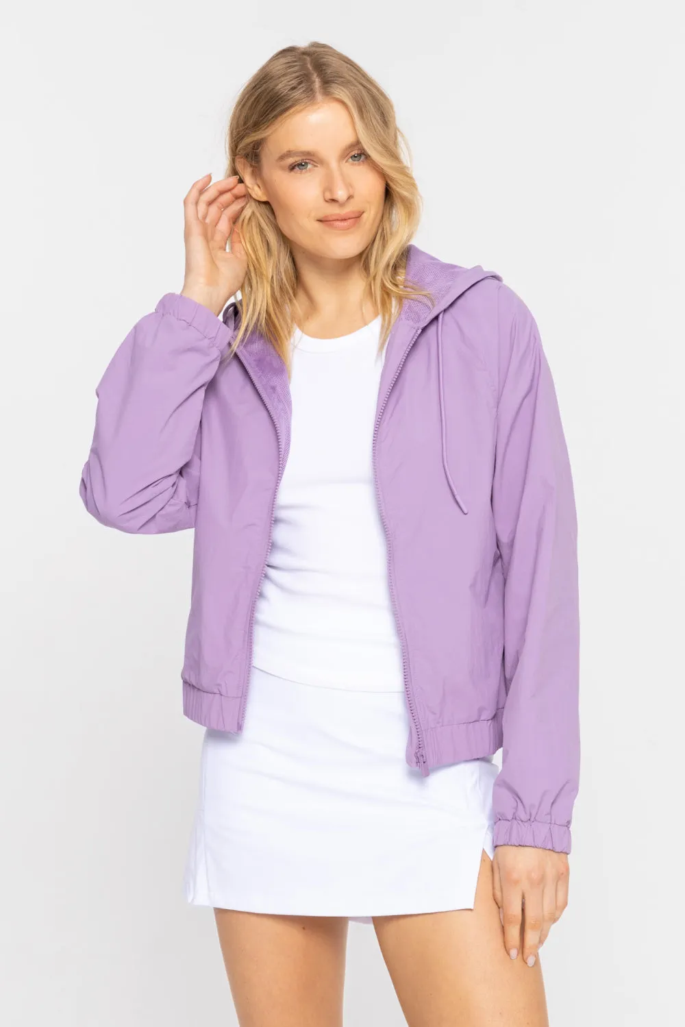 Women's Mono B | Water Resistant Windbreaker Jacket | Purple Orchid