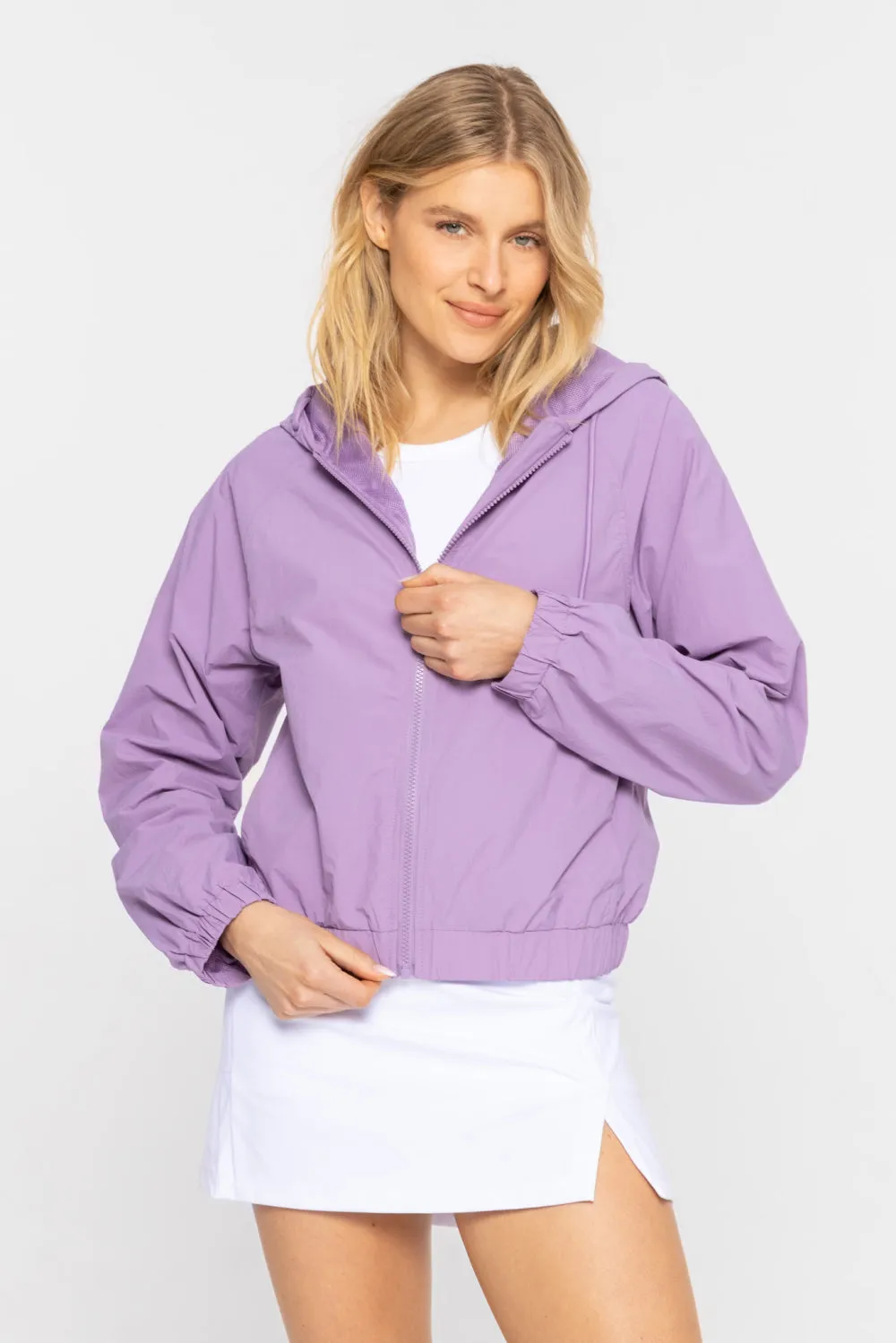 Women's Mono B | Water Resistant Windbreaker Jacket | Purple Orchid